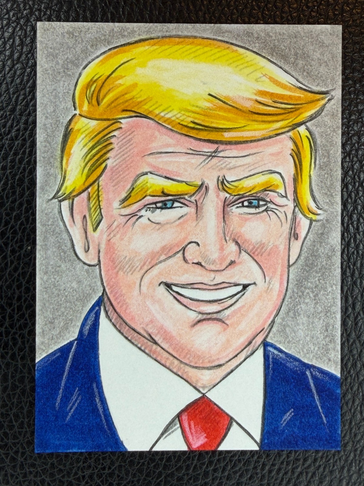 2016 Decision Artist Sketch Card Donald Trump Dante 1/1 Auto Autograph
