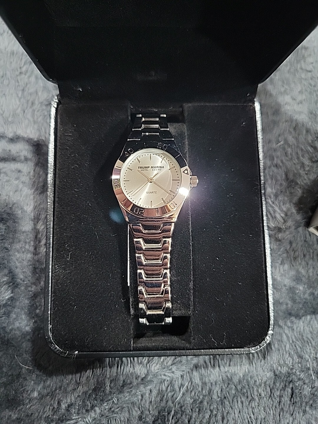 Trump Marina Hotel and Casino quartz stainless steel watch