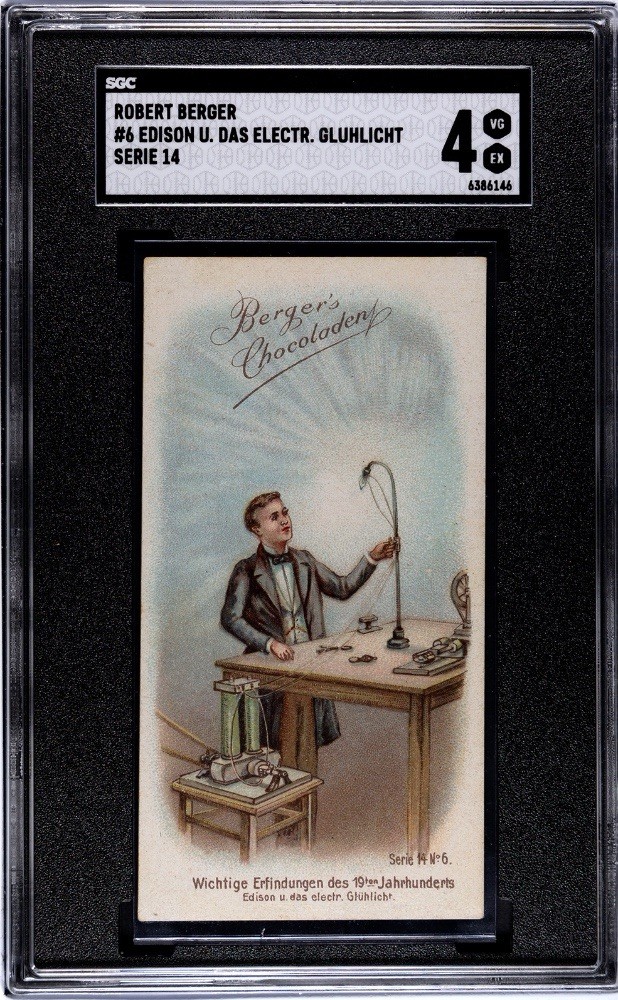 1900s Robert Berger Chocoladen Thomas Edison SGC 4 POP 1 None Higher