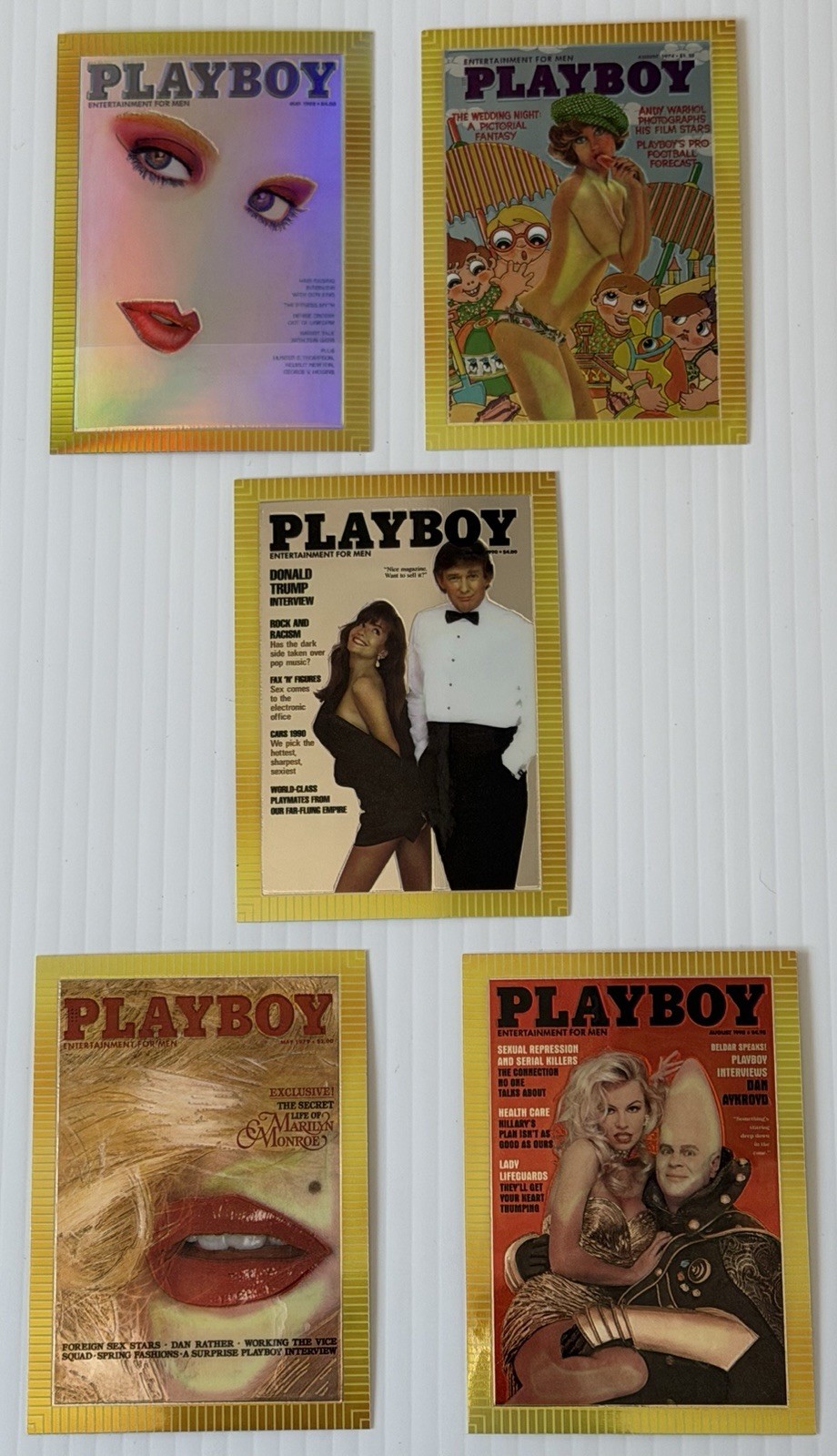 1995 Playboy Chromium Card Lot, Trump, Monroe, Pamela + More