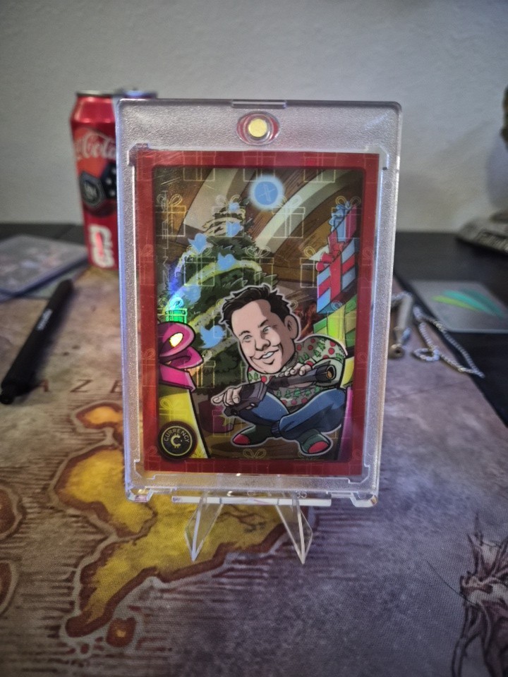 2024 Cardsmiths Holiday Elon Musk Ruby