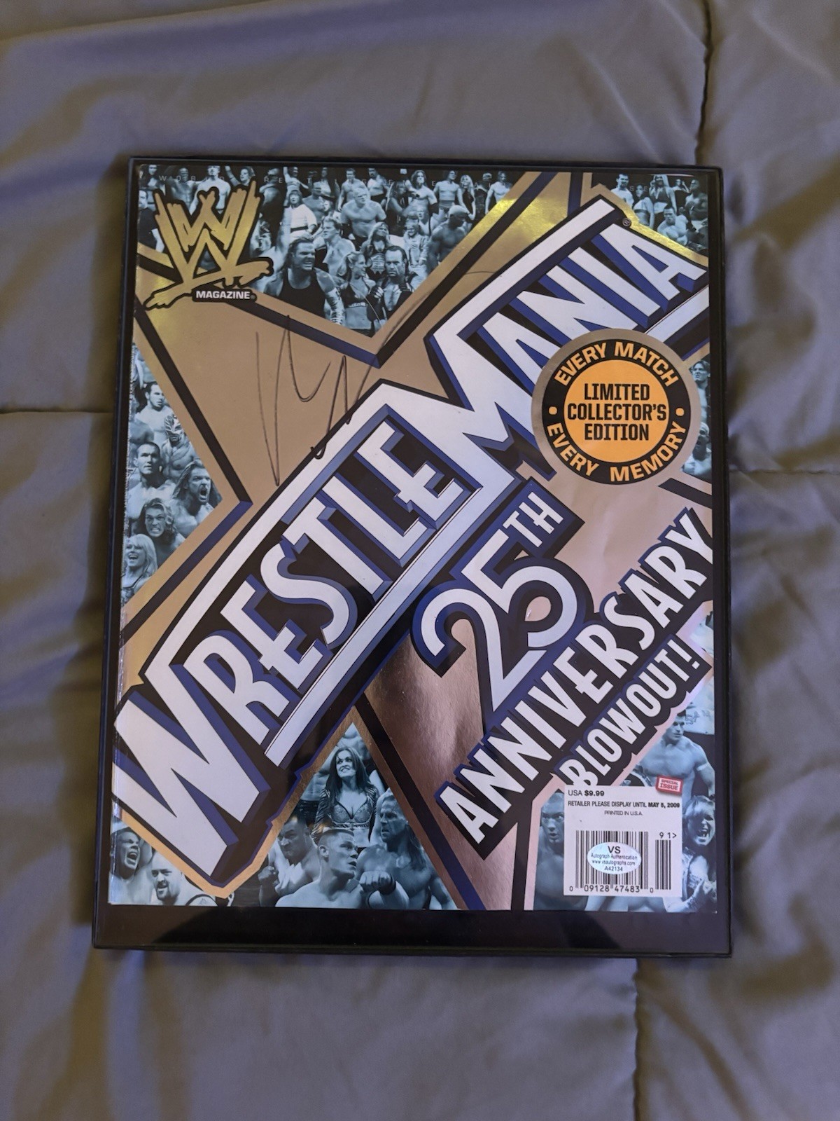 Vince McMahon 8”X10” Original Signed Autographed WWE Wrestle Mania With COA