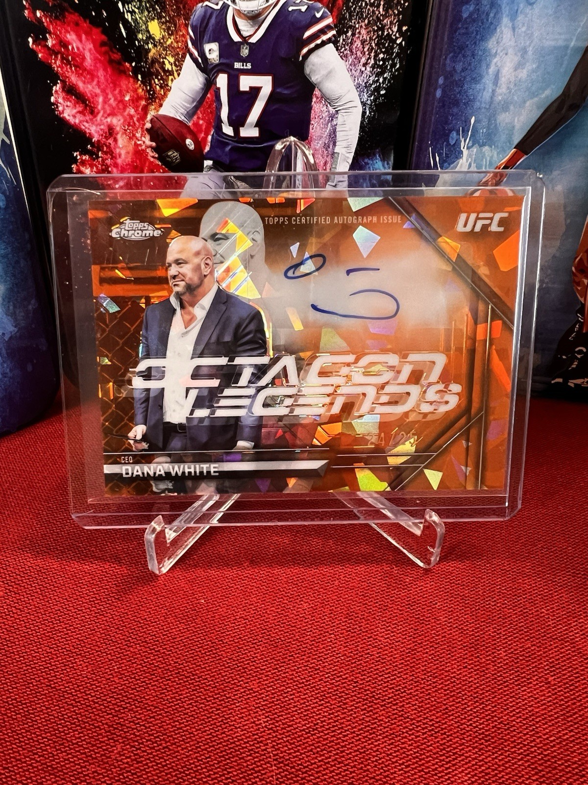 2025 Topps Chrome UFC Octagon Legends Autographs Dana White Auto /25 #OLA-DW SSP