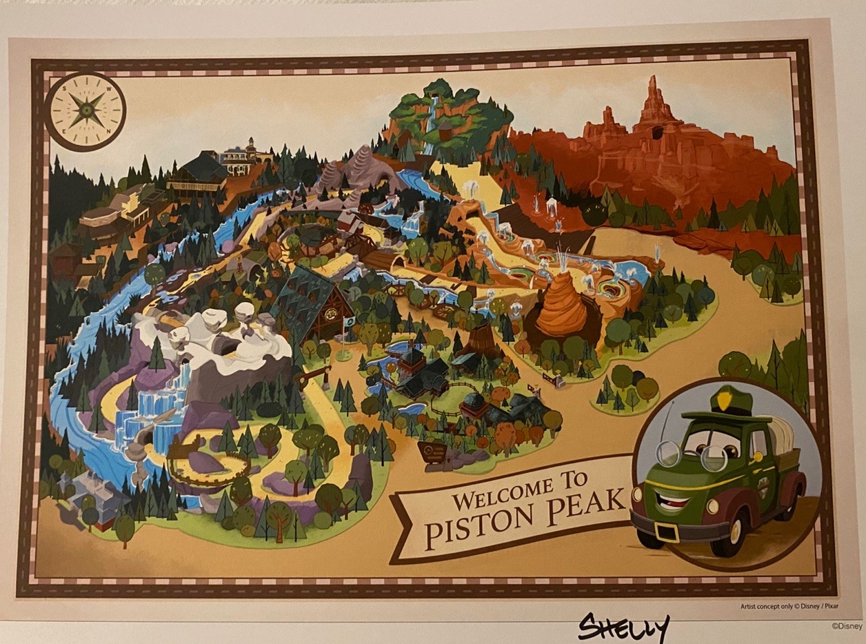 D23 Expo 2026 WDI Print Signed By Walt Disney Imagineer Shelly Martin
