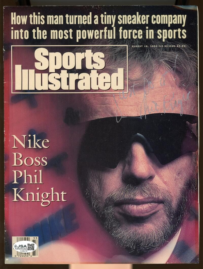 Phil Knight Autograph Signed Just Do It! Sports Illustrated Cover JSA Authentic