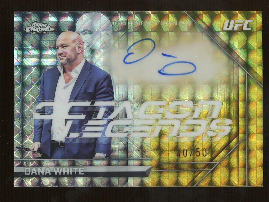 2026 Topps Chrome UFC Gold Geometric Refractor Dana White AUTO 40/50