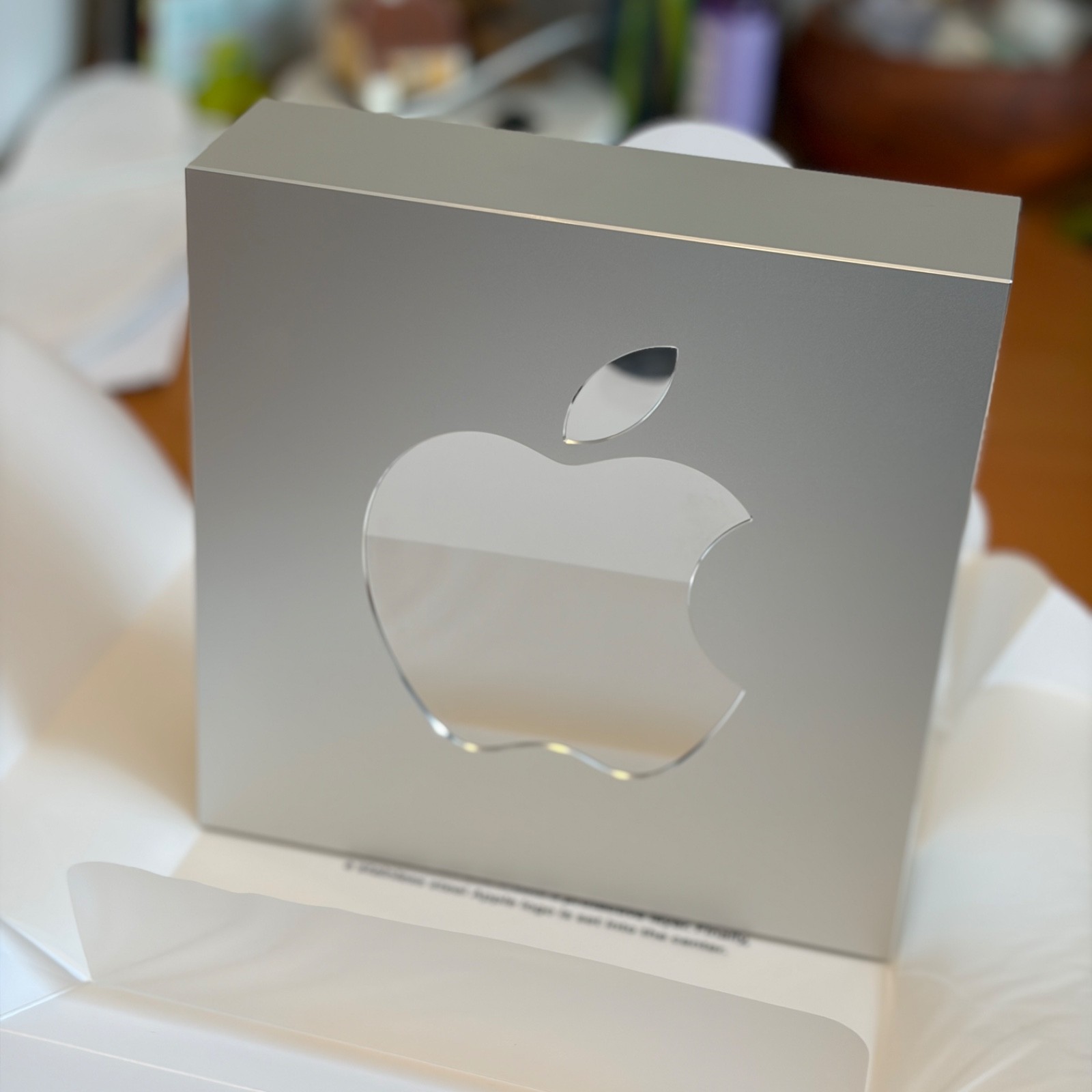 Apple 10 Year Award, Solid Aluminum, Tim Cook Signed Card Included - 2020