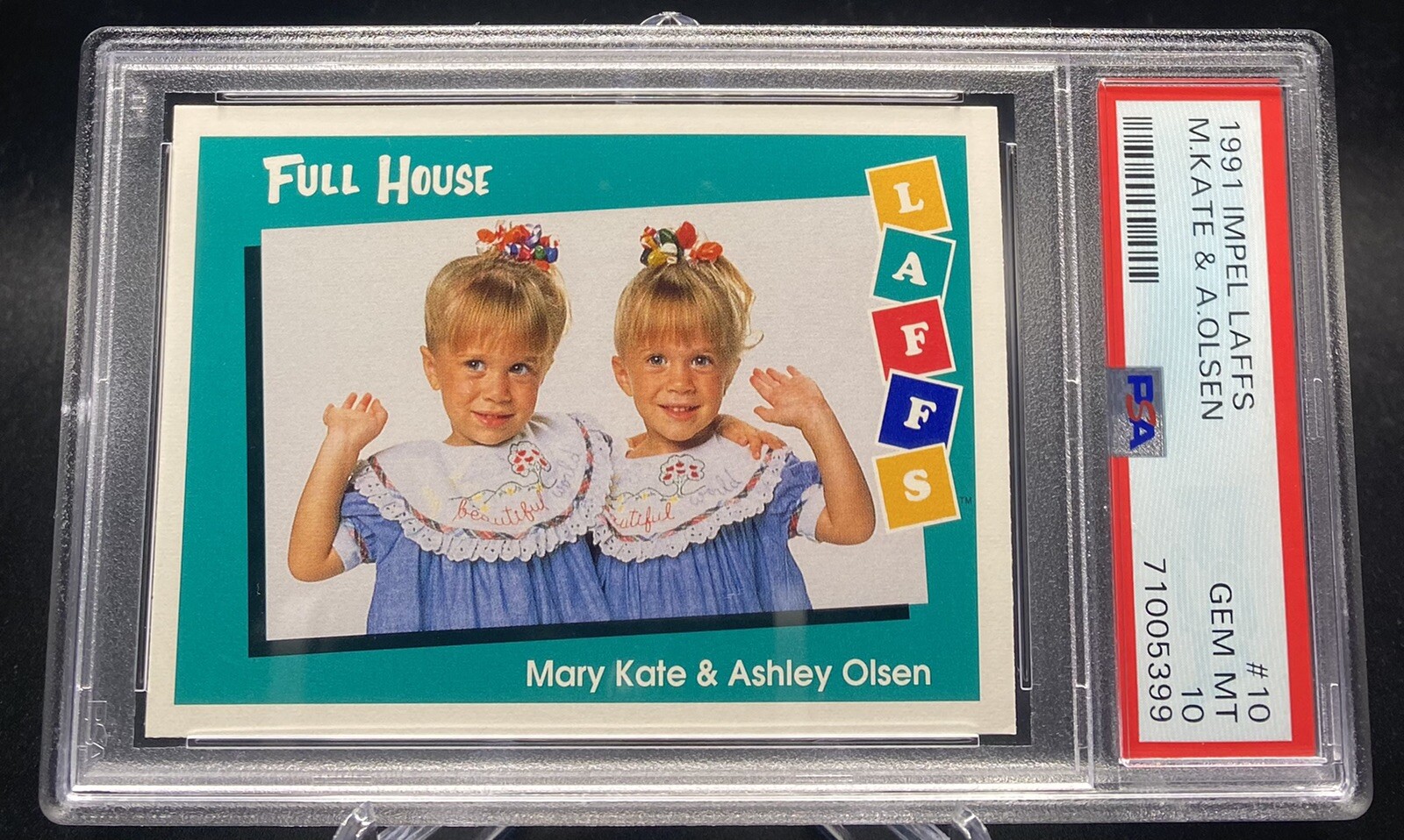 PSA 10 GEM MT Mary Kate & Ashley Olsen Impel Laffs 1991 10 POP 2 Rookie