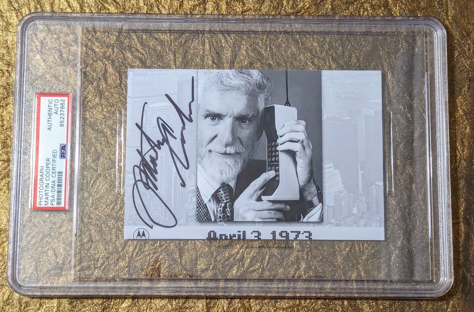 Martin Cooper PSA/DNA Autograph Signed Photo Invented the Cellular Phone
