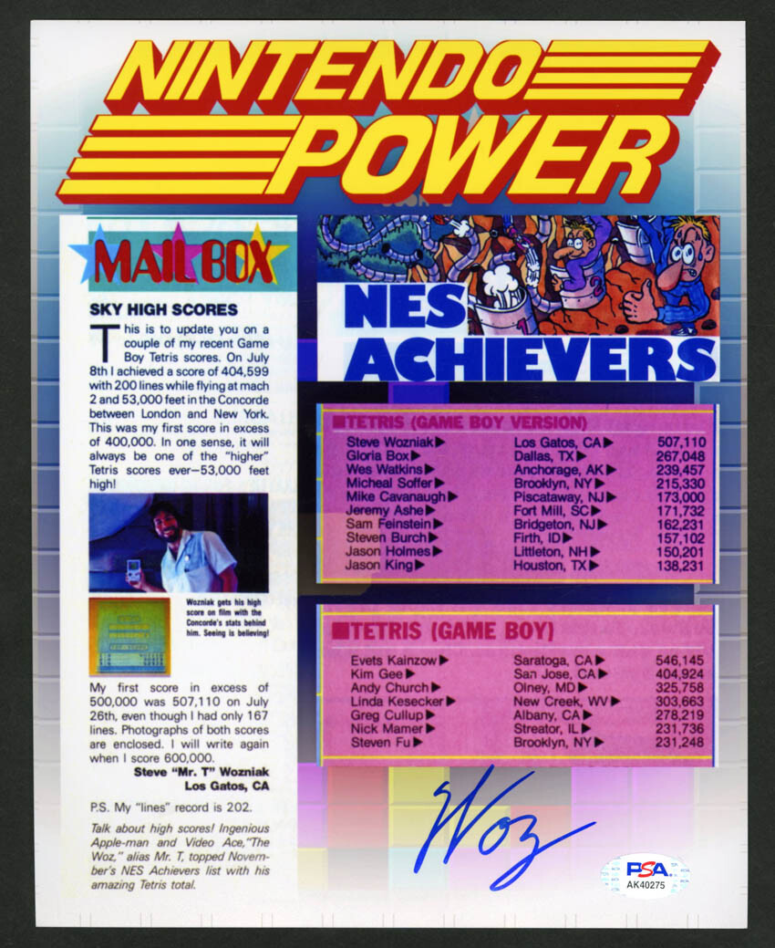Steve Woz Wozniak SIGNED 8x10 Photo Nintendo Apple Computer PSA/DNA AUTOGRAPHED