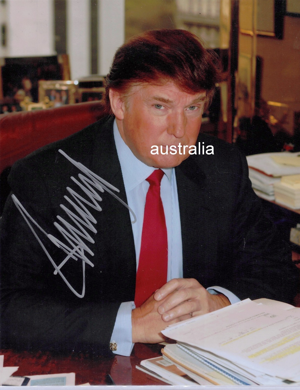 Donald Trump Hand Signed  8x10 Photo