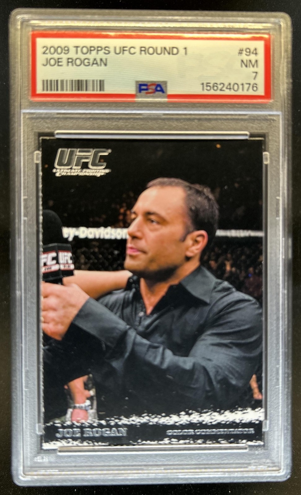 2009 Topps UFC Round 1 Joe Rogan #94 PSA 7