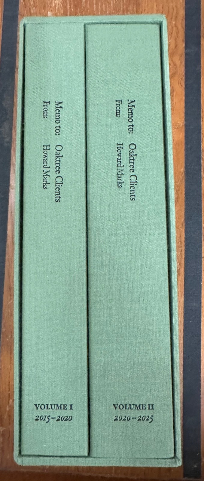 Memo To Oaktree Clients From Howard Marks Volume 1 & 2  2020-2025 - RARE!  New