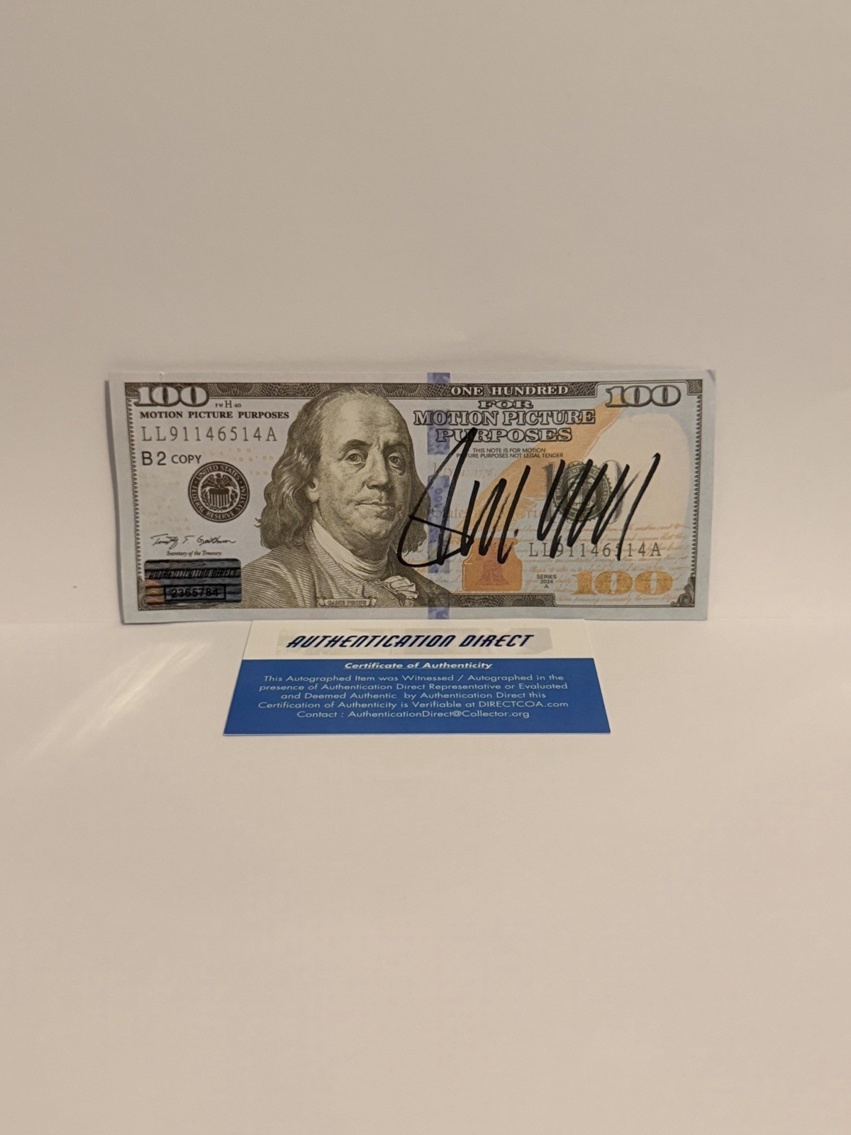 President Donald Trump Signed Autograph Prop $100 Dollar Bill W/COA New