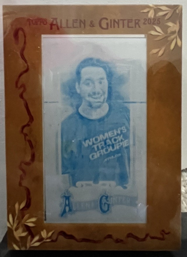 Alexis Ohanian 2025 Topps Allen & Ginter Mini GOLD1/1 CYAN PRINTING PLATE #291