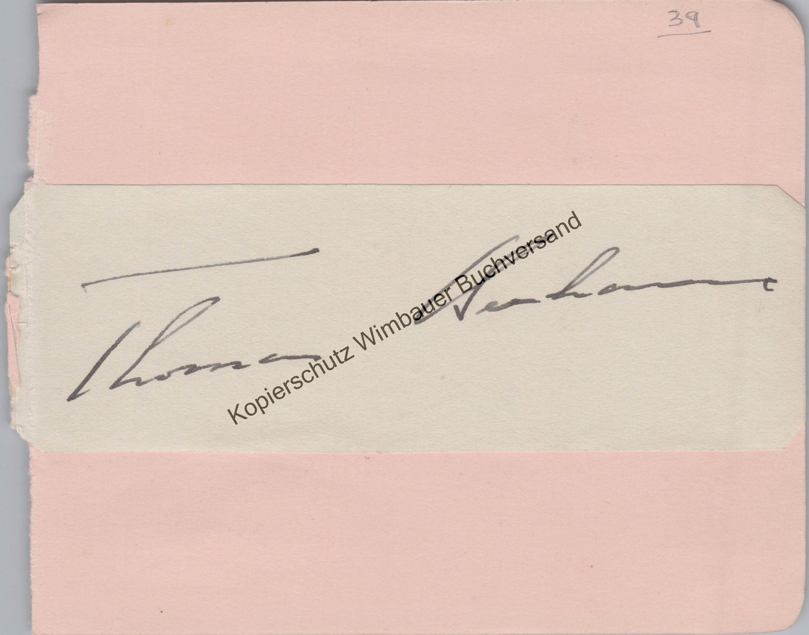 Original Autogramm Thomas Beecham (1879-1961) /// Autograph signiert signed sign