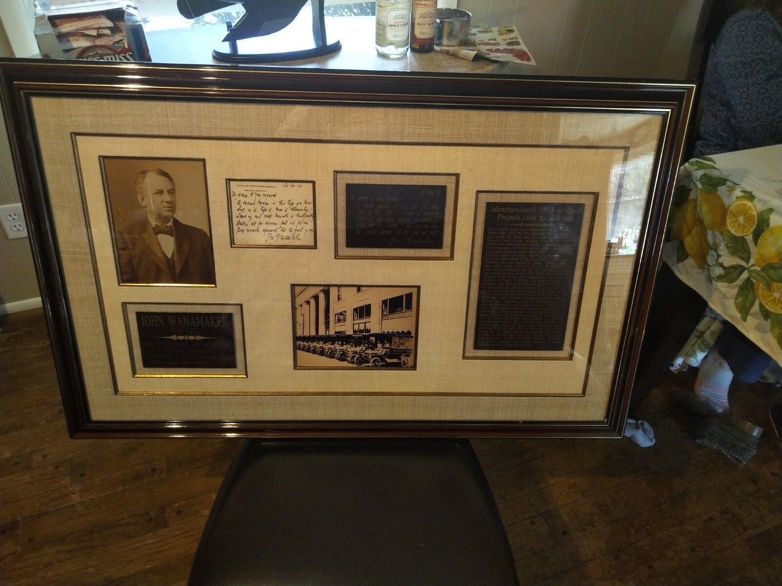 JOHN WANAMAKER - 1890 Signature, Handwritten Note, US Postmaster General