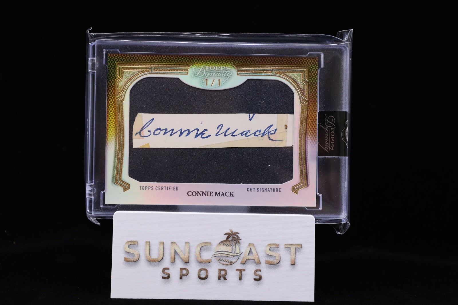 2023 TOPPS DYNASTY ONE-OF-ONE CUT AUTOGRAPH CONNIE MACK 1/1 #CSCM