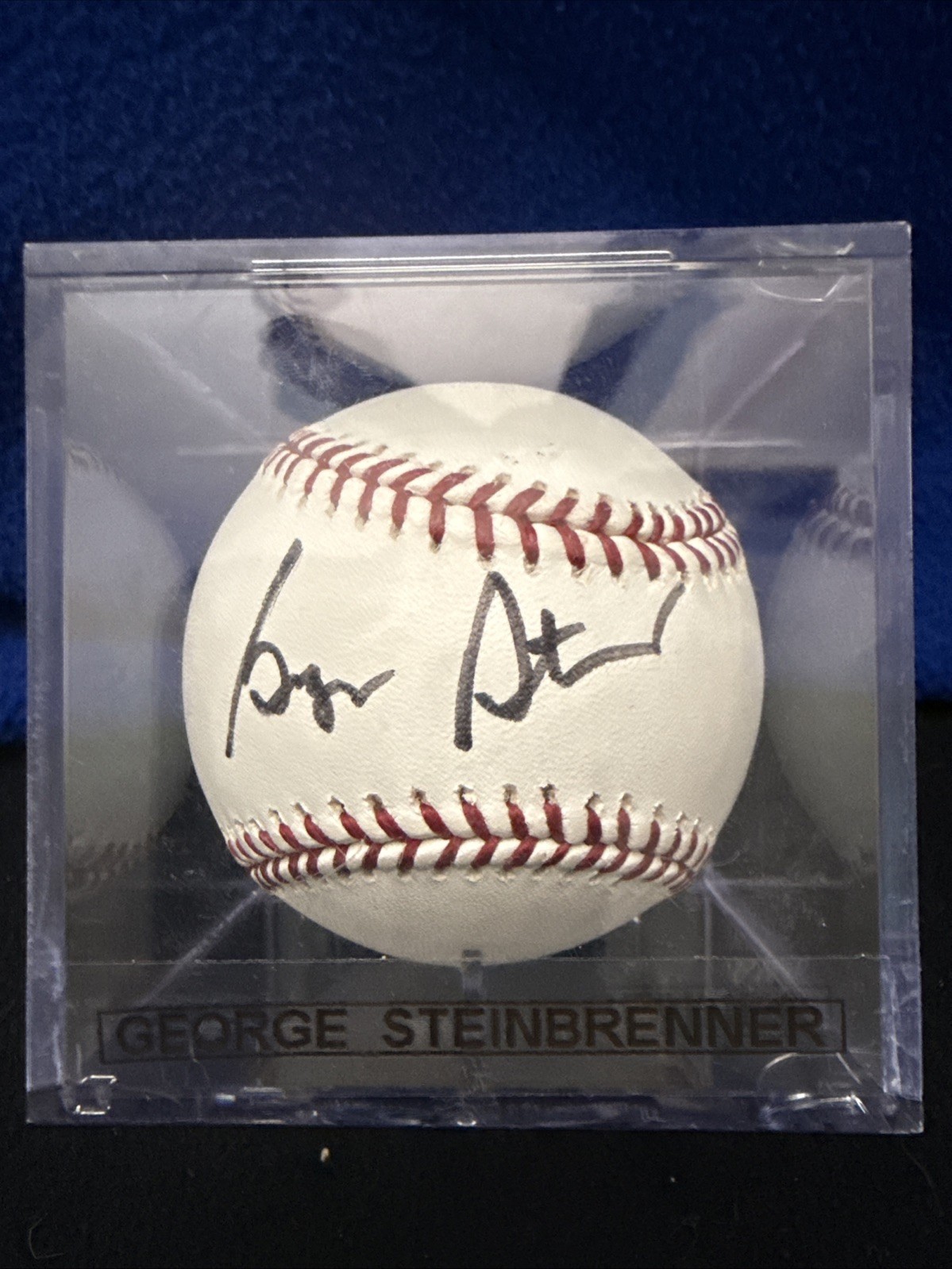 New York Yankees George Steinbrenner Autographed NYY 100th Anniversary Baseball