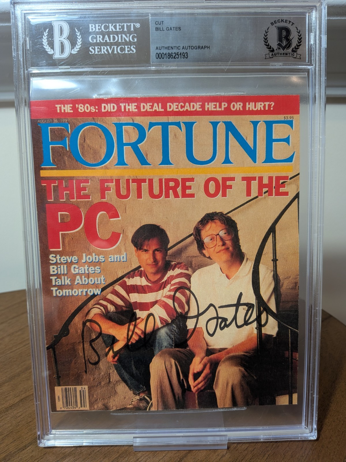 BILL GATES AUTOGRAPH | Fortune Business Mini 5x7 Mag | Beckett CERTIFIED AUTO