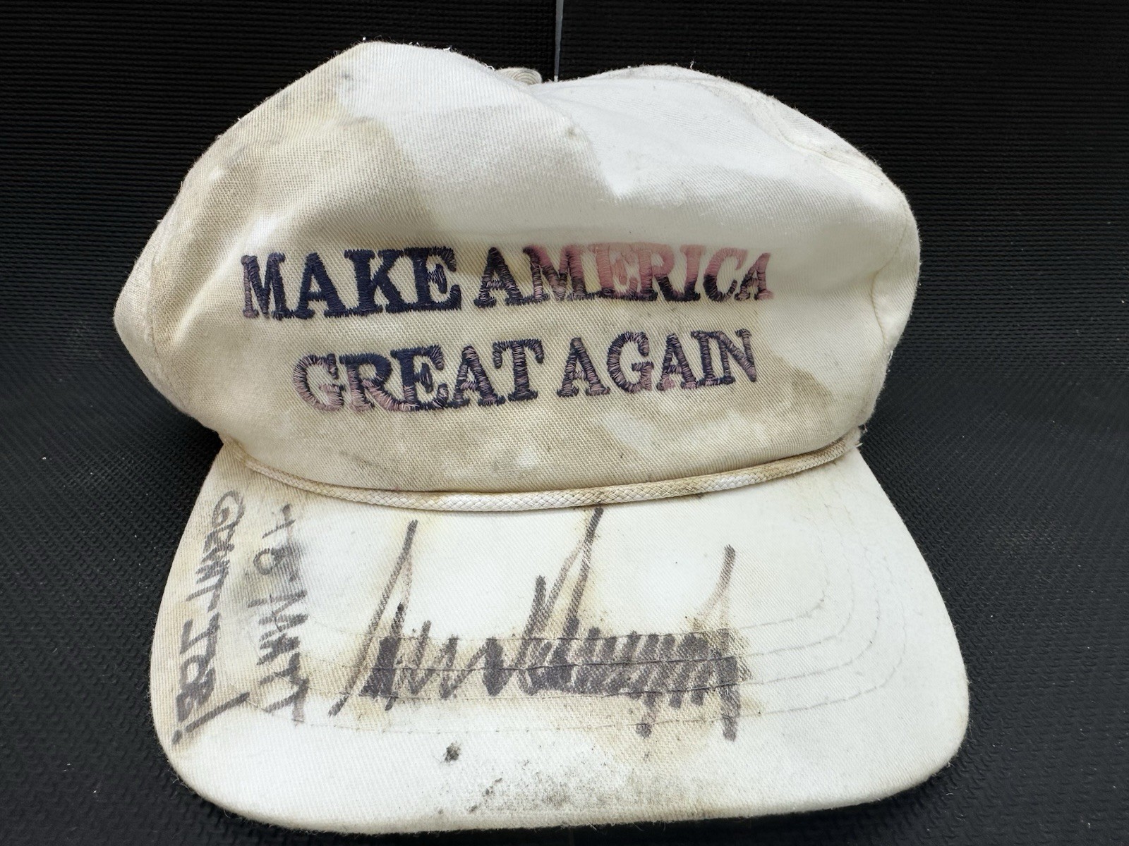 Donald Trump Signed ‘Working Man’s’ MAGA Work Hat  Made USA