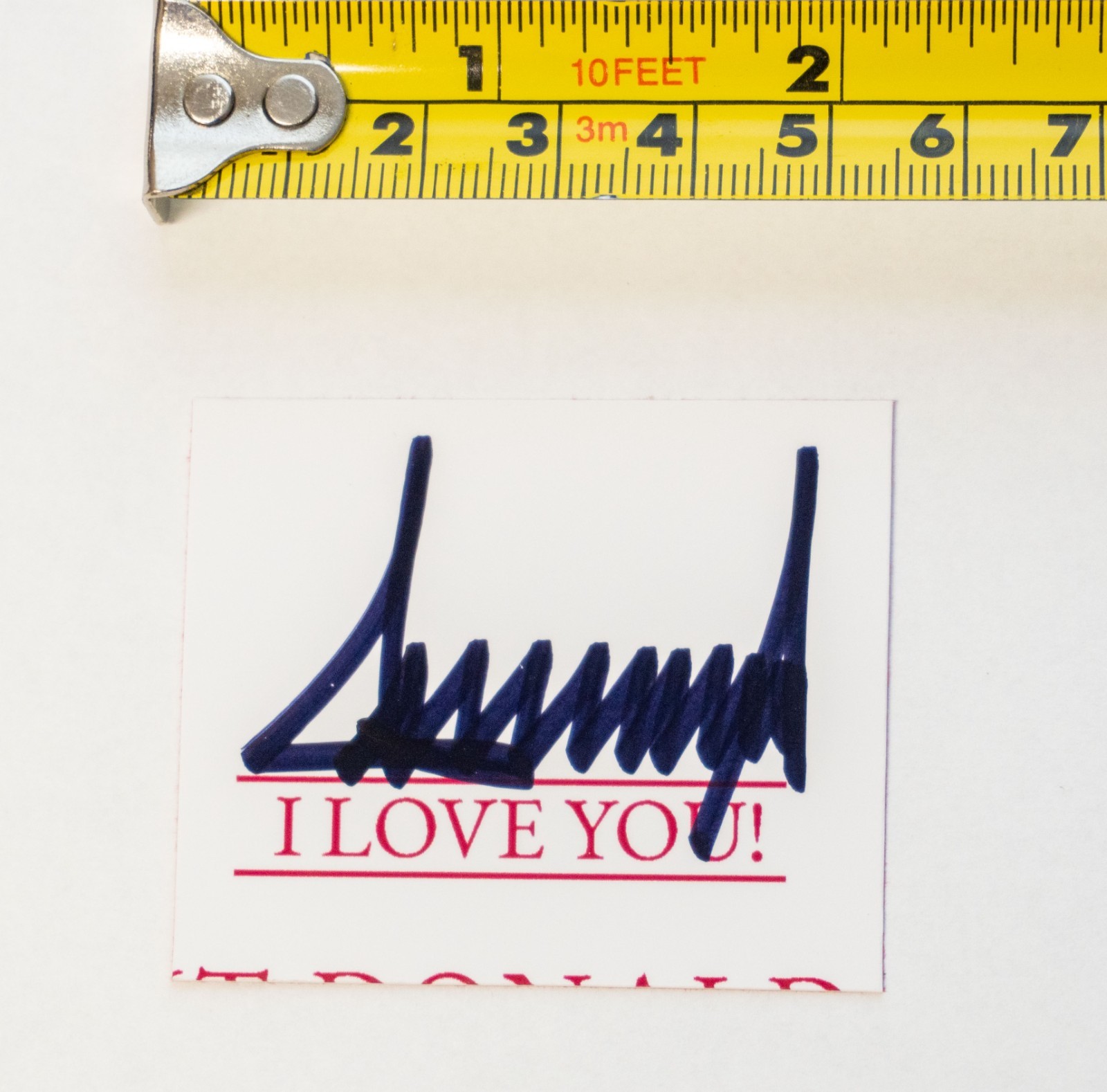 Donald Trump Signed Bookplate Cut from "Letters to Trump" Book