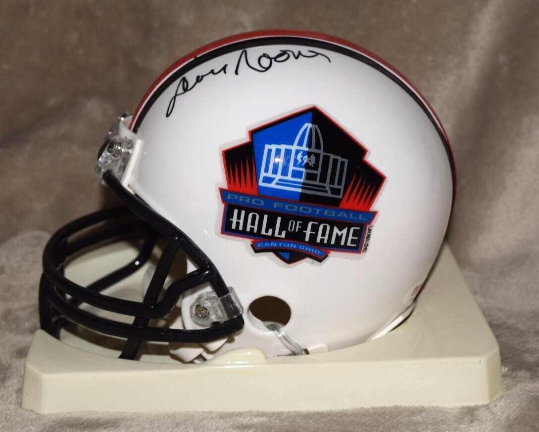 DAN ROONEY HALL OF FAME SIGNED MINI HELMET W/COA