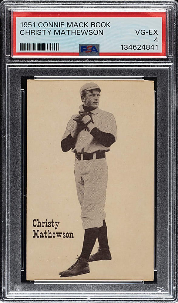 1951 Connie Mack Book Christy Mathewson PSA 4 VG-EX