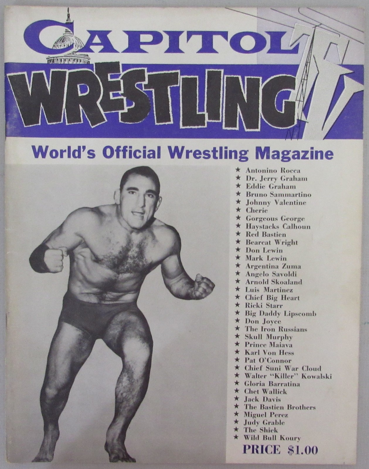 1957 Capitol Wrestling Magazine Vince McMahon 210290