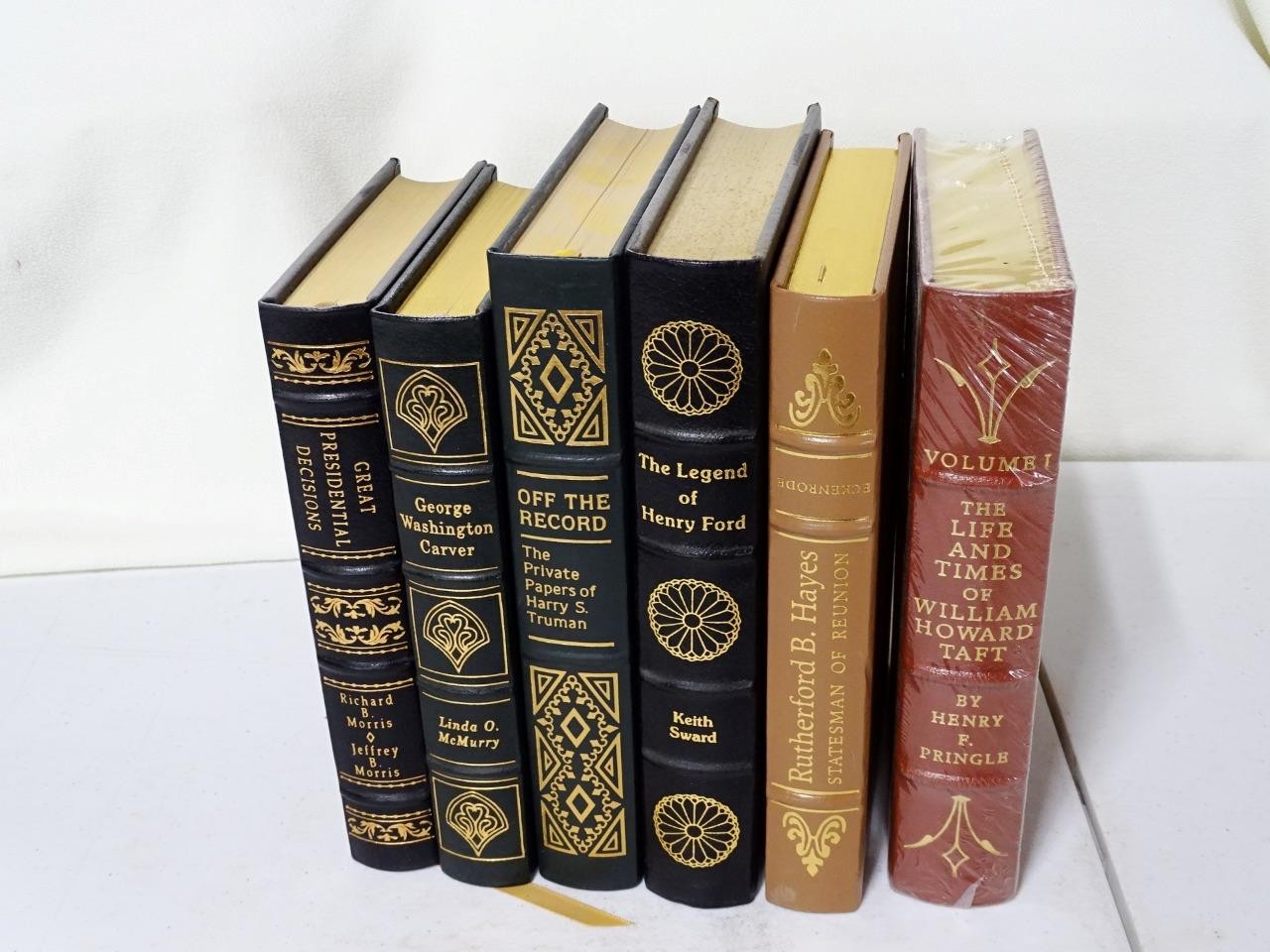Easton Press Leather Collector's Book Set President Henry Ford Hayes Taft x6