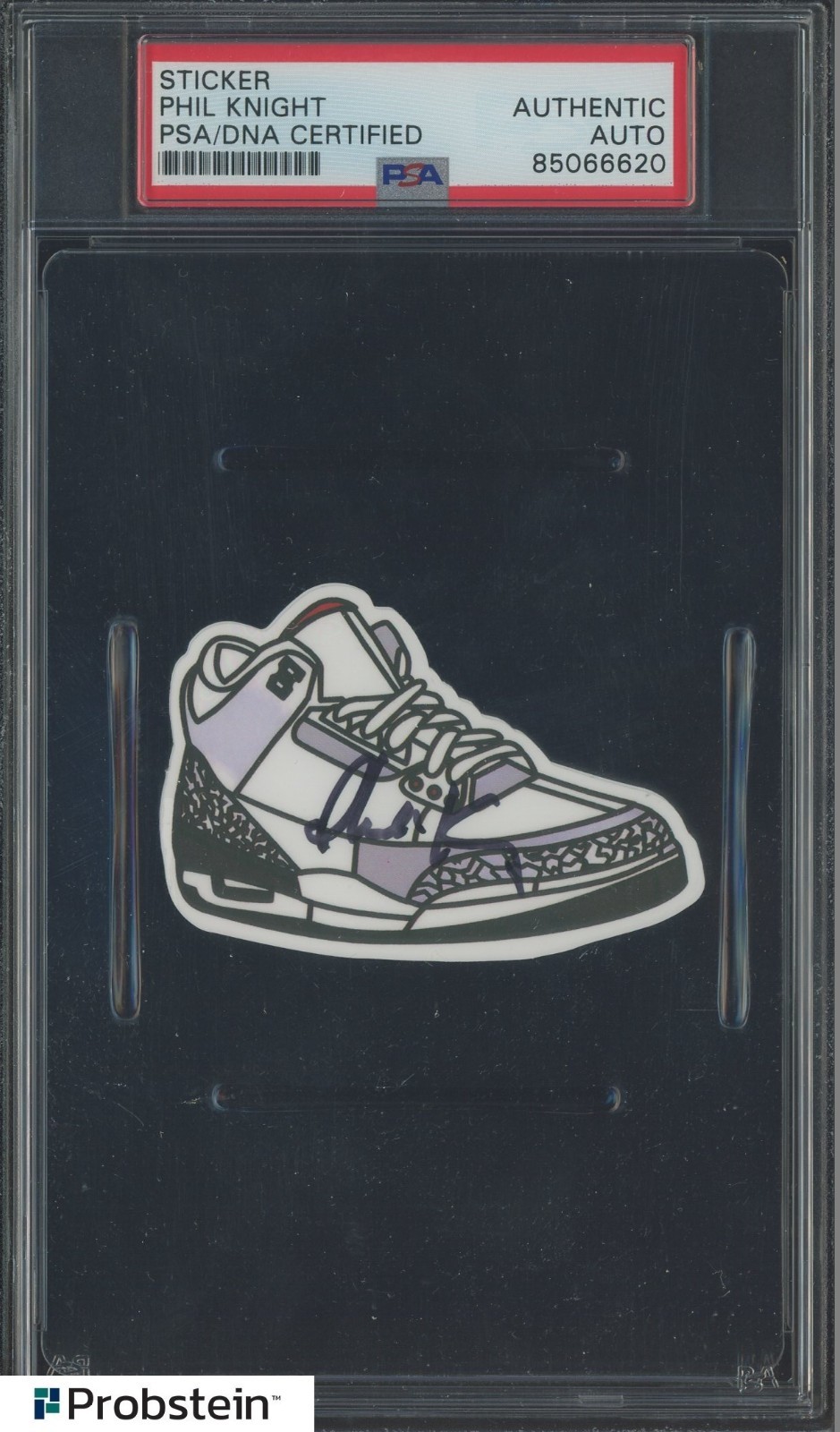 Phil Knight Signed Auto Sticker PSA/DNA