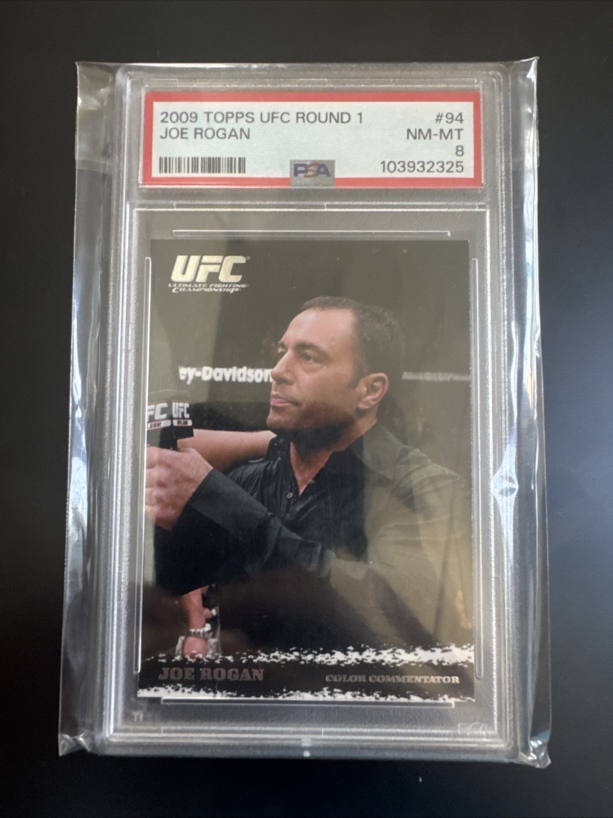 2009 TOPPS UFC ROUND 1 JOE ROGAN ROOKIE RC PSA 8 NM-MT